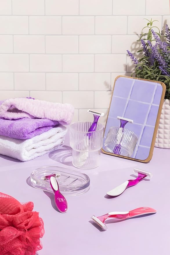 BIC Soleil 3 Scented Women's Disposable with 3 Blade Razors, Calming Lavender Scent and Vitamin E Moisture Strip, 10-Count
