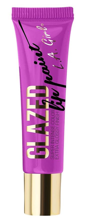 L.A. Girl Glazed Lip Paint, Coy, 0.4 Ounce Girl