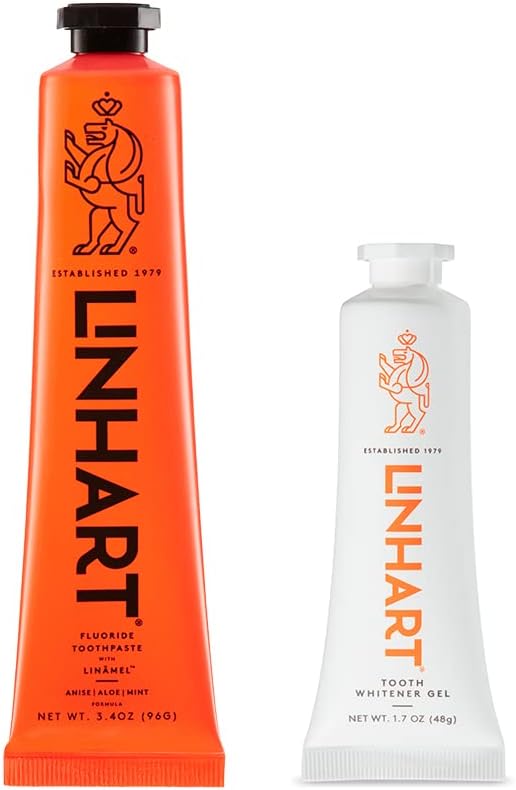 LINHART Smile Care Set – Toothpaste 3.4 oz & Daily Care Gel 1.7 oz, Gentle Enamel Support for Sensitive & Normal Teeth, Supports Healthy Gums and Fresh Breath, Complete Oral Care System