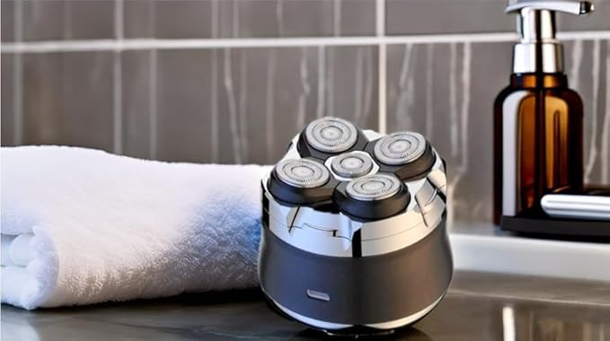 Head Shavers for Bald Men 5D Detachable Magentic Head Shaver Wet Dry Waterproof Cordless Type C Electric Razor Bald Head Shaver IPX8 Close Head Shaving Machine Rechargeable LED