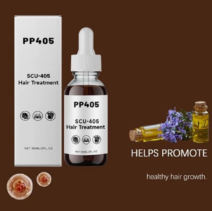 PP405 Hair Treatment | SCU-405 Hair Growth Oil, Fast-Absorbing & Non-Greasy, Hair Growth Serum for Women & men, for All Types-2.11 FL OZ (60ML)