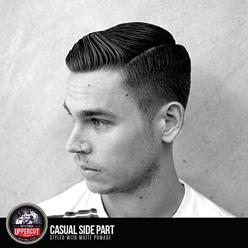 UPPERCUT DELUXE Matte Pomade Midi, Medium Hold, Matte Finish Water Based Matte Hair Styling Product Easy Wash Out, No Residue, 0.9 oz / 30g