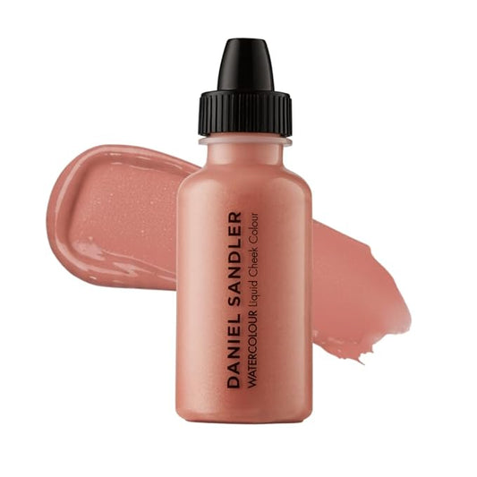 Daniel Sandler WATERCOLOUR LIQUID ILLUMINATOR 'ROSE GLOW' 15ml – Liquid Shimmer Makeup, Highlighter – Oil-Free, Lightweight, Buildable & Long-Lasting for Cheeks, Lips