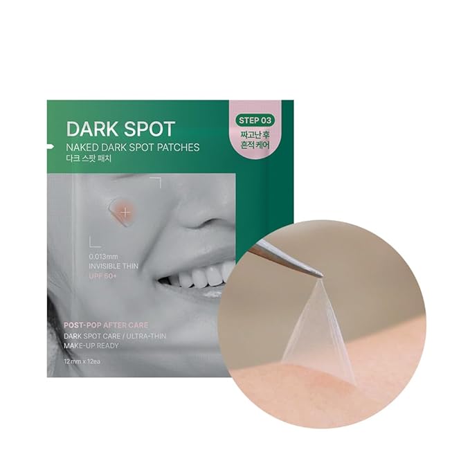 FRANZ Invisible Dark Spot Pimple Patch for Acne Marks, Ultra-Thin Makeup-Friendly Spot Treatment with UV Protection – 12 Patches