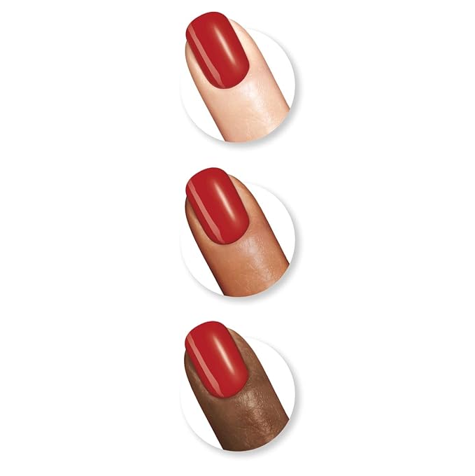 Sally Hansen Miracle Gel Salon Quality Nail Polish | Gel-Like Formula, Two-Step System, No UV Light Needed, Long Lasting | Opaque, Glossy | 449 Rhapsody Red | Classic Red Nail Color