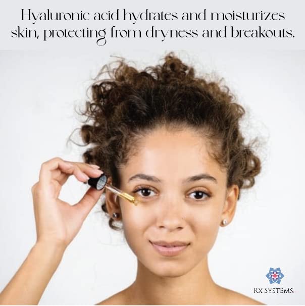 Rx Systems PF Reparative Eye Serum - Vegan Formula with 8 different Peptides, Plant Extracts & No Fillers, Paraben, or Silicone! Eye Cream for Puffiness and Bags Under Eyes - Under Eye Serum