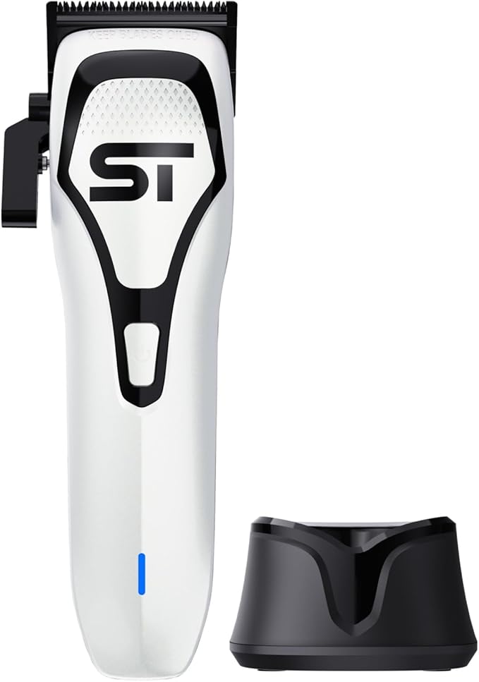 Supreme Trimmer Darkstar 72 Clipper with Magnetic Vector Motor | 180 Min Run Time, 9000 RPM Barber Hair Clipper | Low Noise, Professional Clipper DLC Blades | STC72