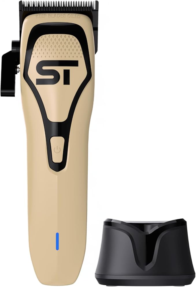 Supreme Trimmer Darkstar 72 Clipper with Magnetic Vector Motor | 180 Min Run Time, 9000 RPM Barber Hair Clipper | Low Noise, Professional Clipper DLC Blades | STC72