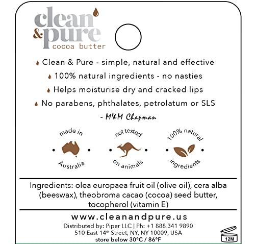 Lip Balm (Cocoa Butter) 100% Natural