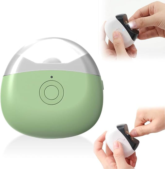 Electric Nail Clippers, 2026 New Electric Automatic Nail Trimmer with Light and Nail Scraps Storag, 360° Silent Auto Fingernail Cutter and Polishing Trimmer for Seniors Adults Men Women (Green)