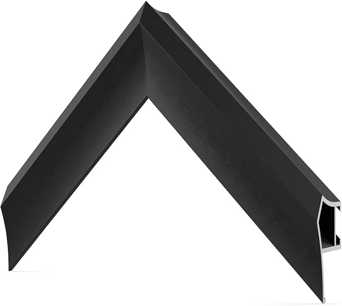 Anodized Black Prismatic 65" Alloy Deco TV Frame - Compatible ONLY with Samsung The Frame TV and Pro TVs (Fits 2021-2025, LS03A, LS03B,LS03C,LS03D,LS03FA,LS03FW)