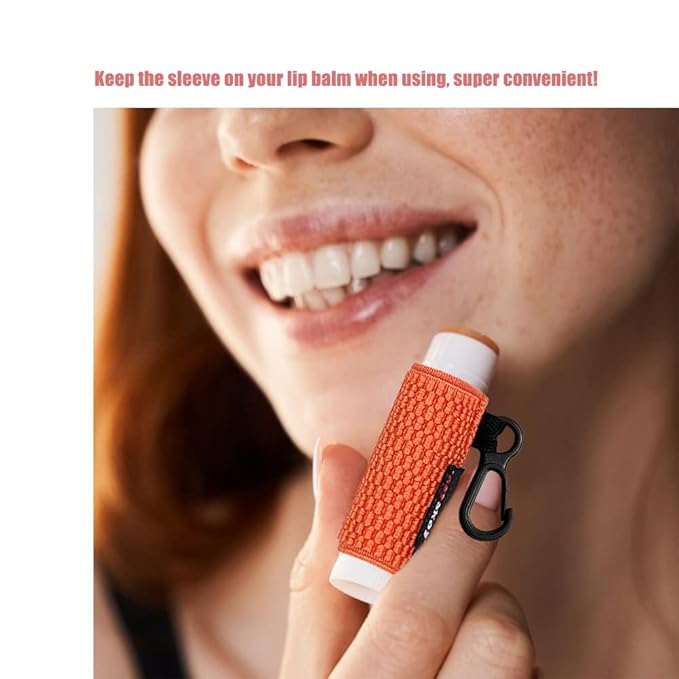 3PCS Lip Balm Holder Sleeves Keychain