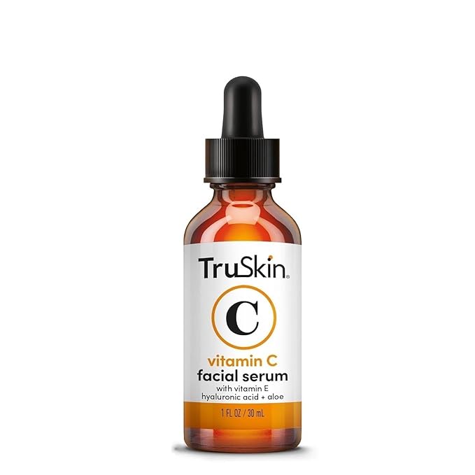 TruSkin Vitamin C Serum for Face – Anti Aging Face Serum with Hyaluronic Acid & Vitamin E – Brightening Formula for Improving Appearance of Dark Spots, Fine Lines & Wrinkles – All Skin Types, 1 fl oz