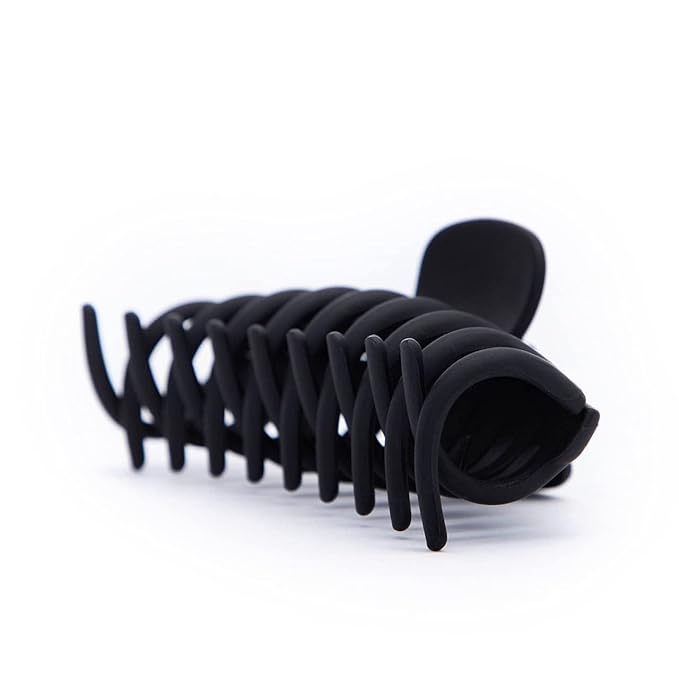Kitsch Large Hair Clips For Women - Durable Recycled Plastic Claw Clips for Styling & Updos | Secure All-Day Hold, Comfortable Fit - Black & Tortoise | Ideal Gifts for Women, 2pcs
