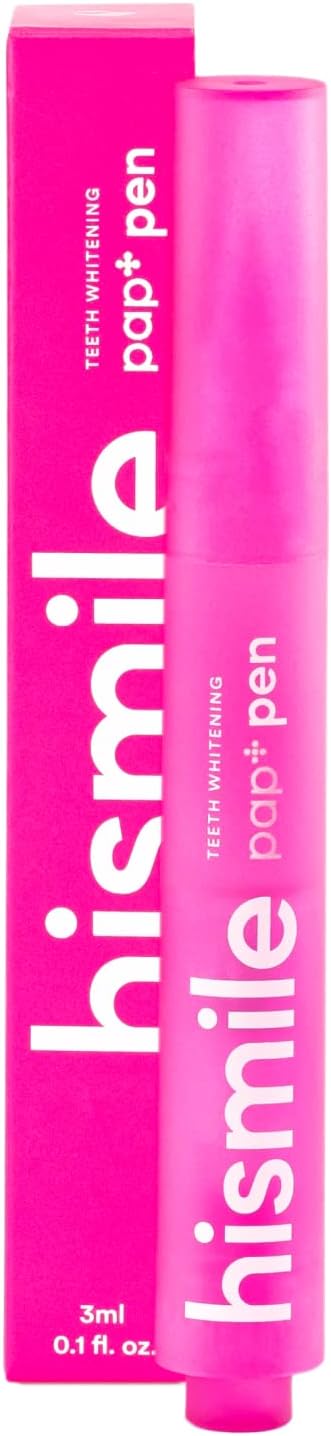 HISMILE Pap+ Whitening Pen - Peroxide-Free Teeth Whitening Pen for Sensitive Teeth, Whiten Hard to Reach Places