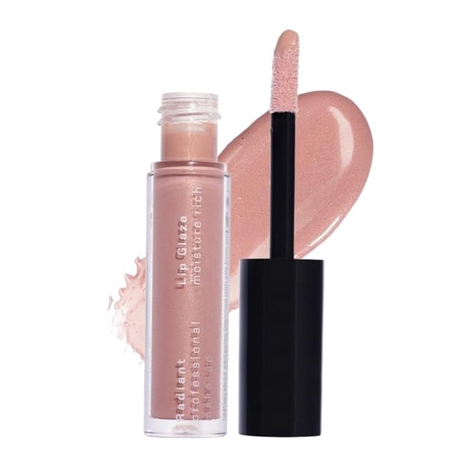 Radiant Professional Lip Glaze (15 Shades) - Ultra-Glossy, Non-Sticky & Long-Lasting Lip Gloss for Women - High Shine Hydration - Vegan & Moisturizing for Soft, Nourished Lips - (03 - NATURAL)