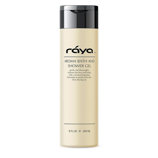 Raya Aroma Bath and Shower Gel 8 oz (108) | Gentle and Moisturizing Body Cleanser | Great for All Skin