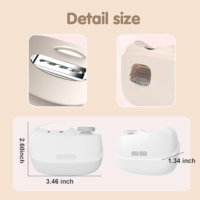 Electric Nail Clippers for Seniors,Smart Nail Clippers 2025 New 3 in 1 Electric Toenail Clipper with Polishing and LED Light,Smart Toenail Clipper 2 Adjustable Speeds for Adults,Baby (Pink)