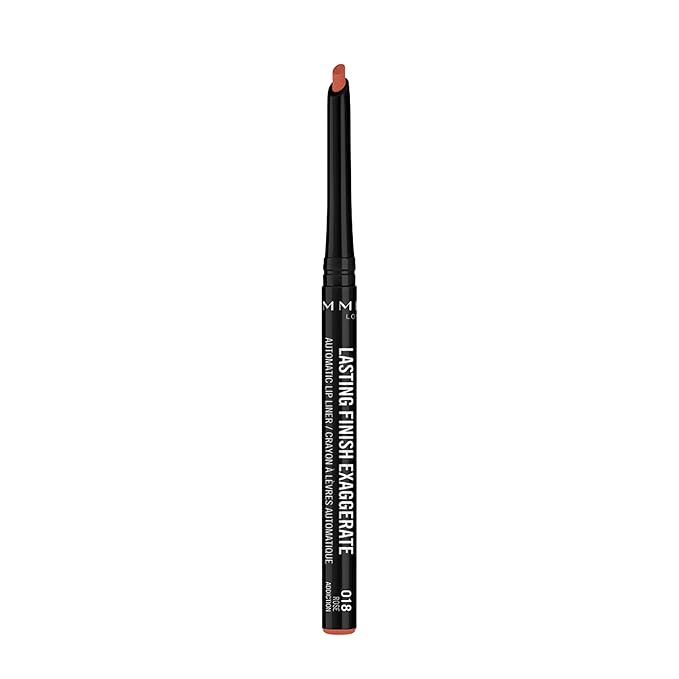Rimmel Lasting Finish Exaggerate Automatic Lip Liner, 18 Rose Addiction (Pack of 5)