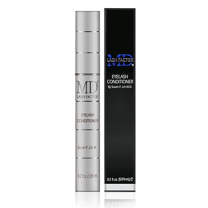 MD Lash Factor Eyelash Growth Serum| Enhances Your Natural Lashes For A Fuller, Longer & Denser Look | Eyelashs Enhancer for Women | 0.2 Fl Oz - 6 Month Supply