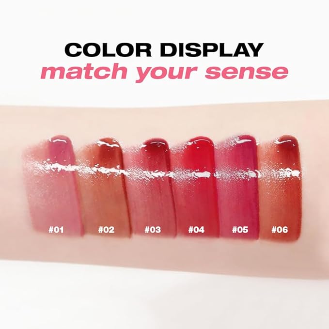 LANGMANNI Lip Oil Tint | Hydrating & Long-Lasting Lip Stain | Moisturizing And High Gloss Makeup,Non-Sticky Lip Stain For Watery And Silky Smooth Lips(#3 Coral Sunset)