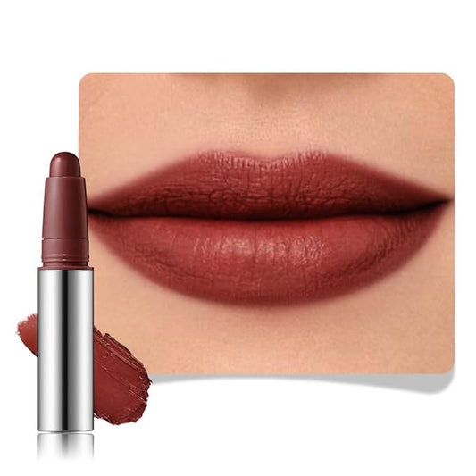 IATMOMOD Chocolate Matte Lipstick Crayon, Long Lasting Waterproof Velvet Lip Liner Pencil, High Pigment Non-Drying 24H Cruelty-free Lip Makeup