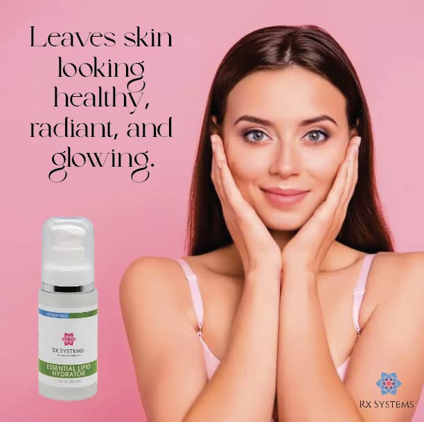 Rx Systems PF Essential Lipid Hydrator, Facial Moisturizer Oil | 100% Pure Squalane Oil for Improved Skin Hydration and Elasticity. Daily Oil Face Hydrator