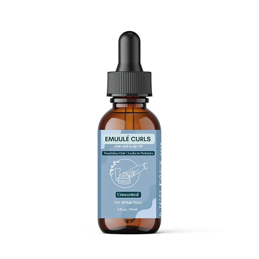 Hair and Scalp Oil, 2 oz, Deep Moisturizer with Avocado and Pumpkin Seed Oil. 100% Natural Ingredients, Sustainable Glass Bottle (2 Ounce, Unscented)