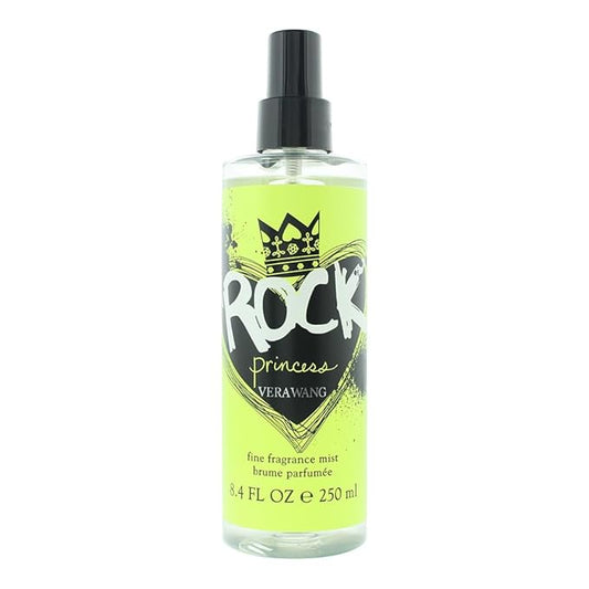 Vera Wang Rock Princess Body Mist 8 fl oz (Pack of 1), Notes of Peach, Jasmine, and Vanilla, Women's Fragrance, Long Lasting, Everyday Fragrance