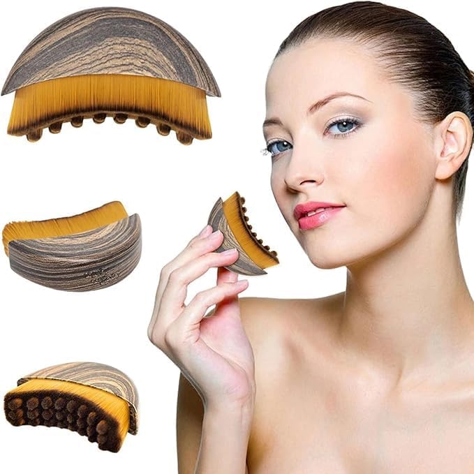 2PCS Lymphatic Contour Face Brush for Drainage, Gua Sha Facial Massage Tool for Sculpting
