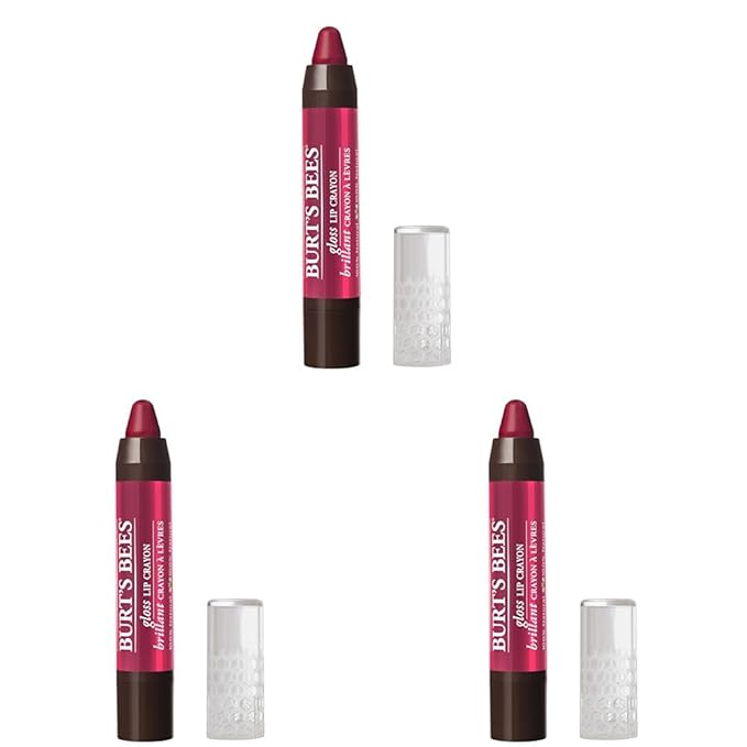 Burt's Bees 100% Natural Moisturizing Gloss Lip Crayon, Pacific Coast - 1 Crayon (Pack of 3)