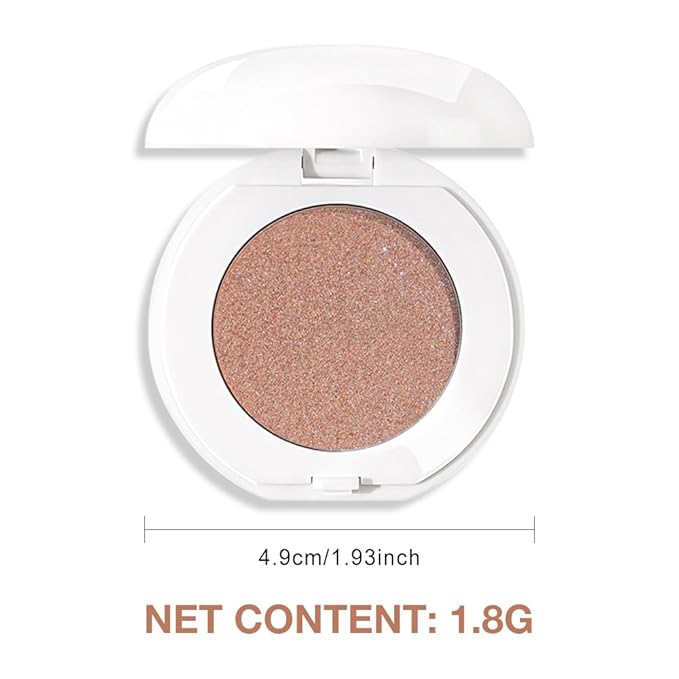 Single Cream Eyeshadow,Pink Brown Shimmer Eye shadow Pallette,Long Lasting Glitter Eyeshadow,Soft Shimmer Eye Makeup,Vegan & Cruelty-Free Mini Eye shadow for Brown Blue Green Eyes. 01#