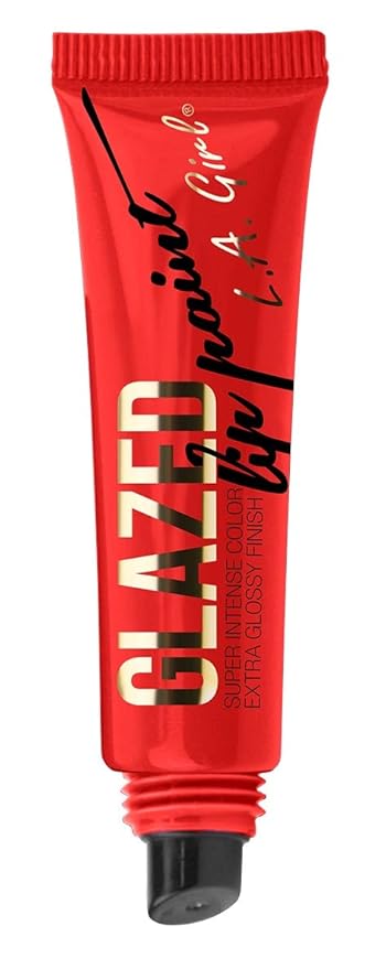 L.A. Girl Glazed Lip Paint, Pin-Up, 0.4 Ounce Girl
