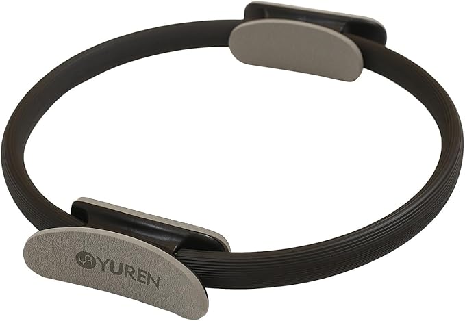 Pilates Ring 14.7 Inch Magic Fitness Circle Durable TPE Padded Handles Exercise Equipment for Toning Strengthening Thigh Abs, Legs and Arms