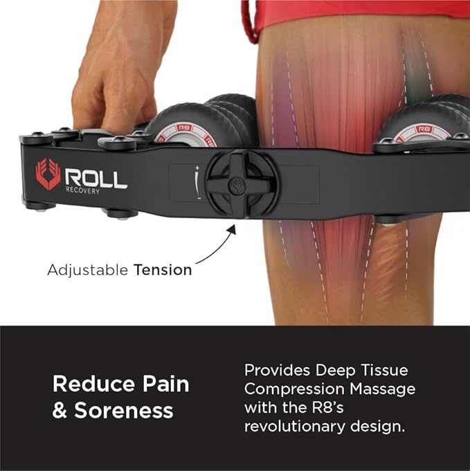 ROLL Recovery R8 Plus (Carbon Black) - Deep Tissue Massage Roller