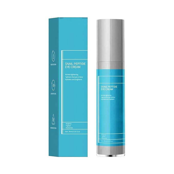 Wrinkles Under Eye Cream with Snail Mucin for Fine Lines Puffiness - Firming Serum Relieve Eye Fatigue for Women