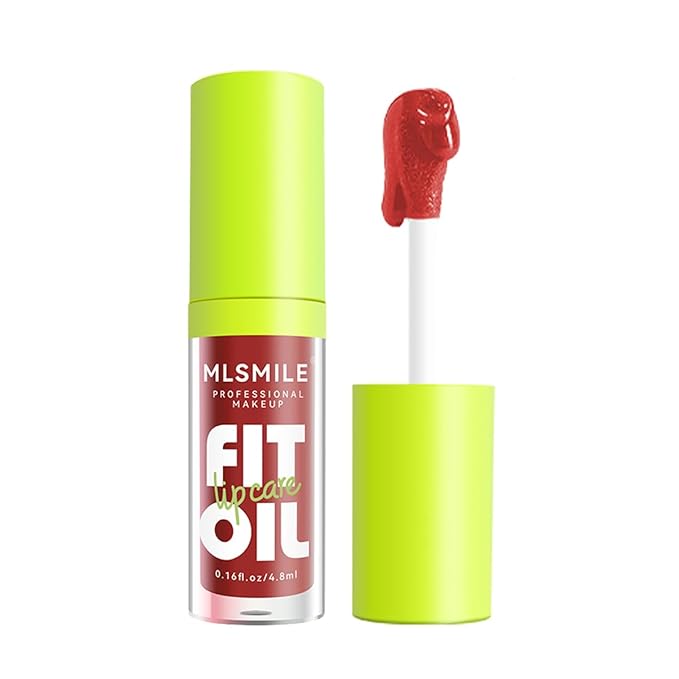 8 Colors Lip Oil Lip Glaze, Big Brush Lip