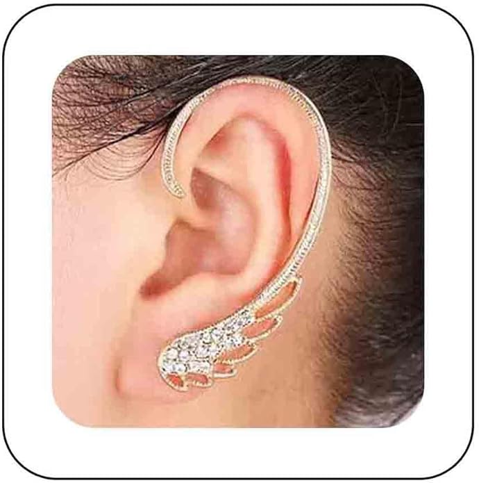 Boho Rhinestone Angel Wing Ear Climber