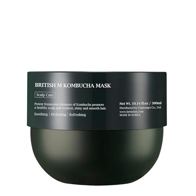 Kombucha Hair Mask 10.14 fl.oz – Hydrating & Restorative Treatment for Damaged Hair