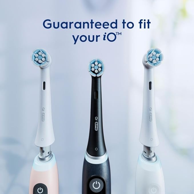 Oral-B iO Series Gentle Care Electric Toothbrush Replacement Brush Heads for an Oral-B Electric Toothbrush, 4 Count, White
