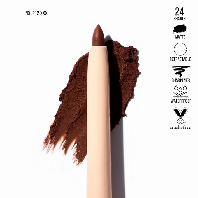 Retractable Waterproof Lip Liner with Built-in Sharpener by Beauty Creations NUDEX Collection (XXX 12)