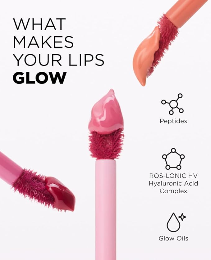 EITHER& Dewy Syrup Tint 01 – Melt Away | Vibrant & Fresh Color Lip Tint, All-Day Juicy Glow, Smudge-Proof, Hydrating, Long-Lasting, Non-Sticky Formula (4.3g)