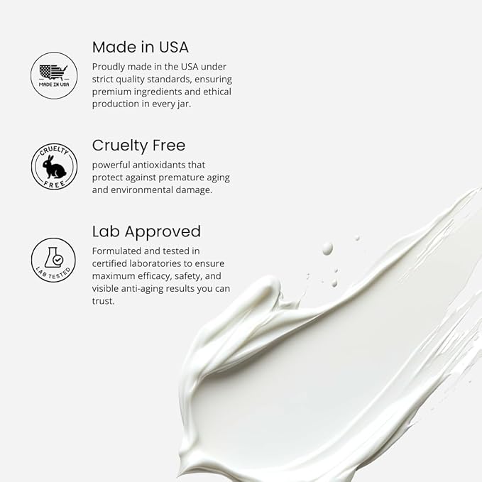 Luxury Anti Aging Face Cream – Hydrating Night Face Cream for Even Skin Tone, Reduce Dark Spots, Anti-Wrinkle Cream with Egyptian Barley, Ginseng, Sandalwood & Ceramides & Cell Renewal – 50 g