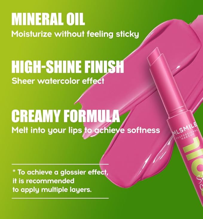 3 Colors Fat Lip Oil Click Slick, Moisturizing Moisturizing