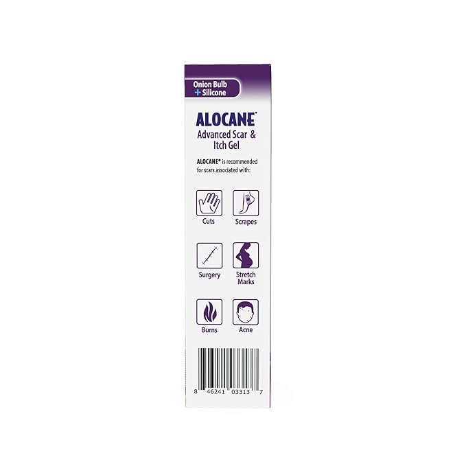 ALOCANE Advanced Scar and Itch Relief Gel - Fast-Acting Formula for Soothing Itching, Reducing Scars & Promoting Skin Healing – 0.7 oz