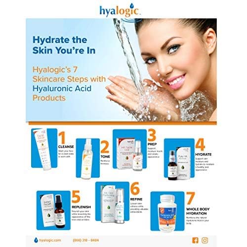 Hyalogic HA Lip Balm – Moisturizing Lip Balm with Hyaluronic Acid & Coconut Oil – Hydrating Lip Care for Dry, Chapped Lips – Natural, Unflavored, Vegan – 3 Sticks