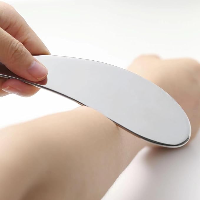 Gua sha Tool gua sha Stainless Steel iastm Tool Gussha Massage Tool Muscle Scraping Tool for Soft Tissue Therapy and Reduce Arms,Back, Legs, Neck Muscle Pain(SHAOZHANG)………