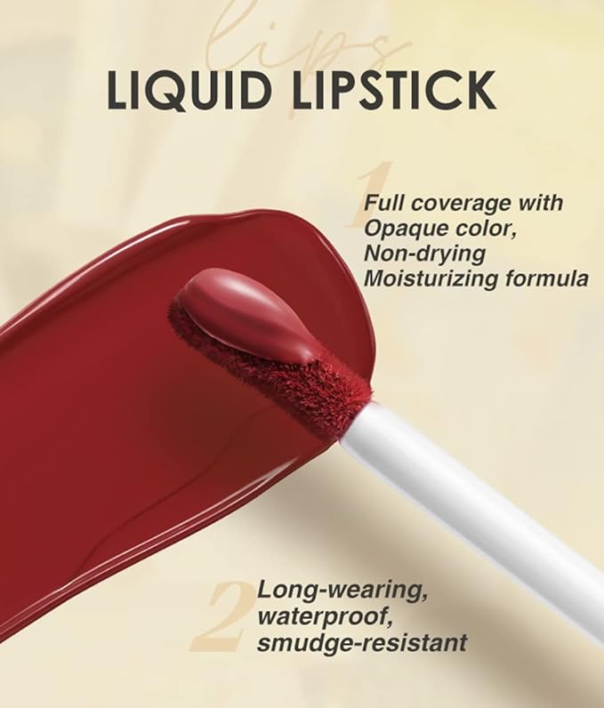 BestLand 12Pcs Matte Liquid Lipstick + Lip Liner