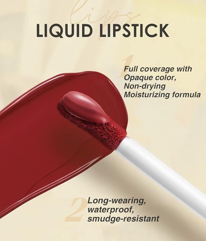 BestLand 12Pcs Matte Liquid Lipstick + Lip Liner