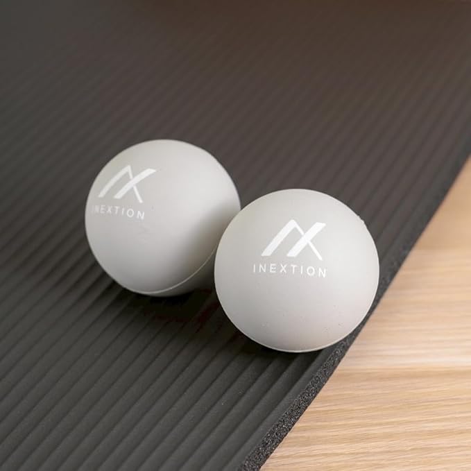 Therapy Massage Balls (2-Pack), High-Density Fascia Balls for Targeted Muscle Relaxation & Daily Recovery - 50D & 65D Hardness Options (Serene Gray + Serene Gray (65D+65D))